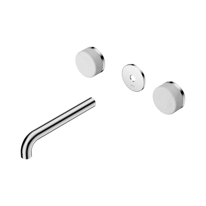 Serenity Wall Basin Set 185mm Spout With Carrara Handle Trim Kit Only Chrome
