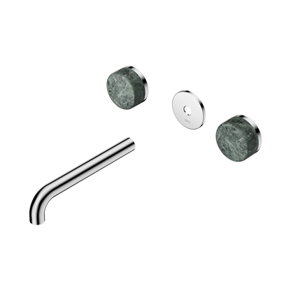 Serenity Wall Basin Set 185mm Spout With Verde Alpi Handle Trim Kit Only Chrome