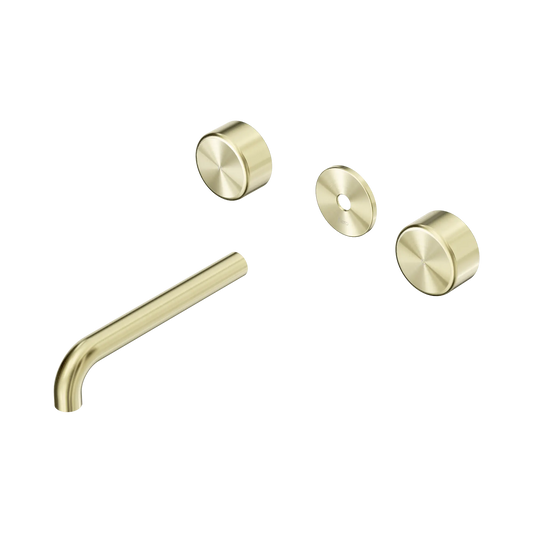 Serenity Wall Basin Set 185mm Spout With Metal Handle Trim Kit Only Brushed Gold