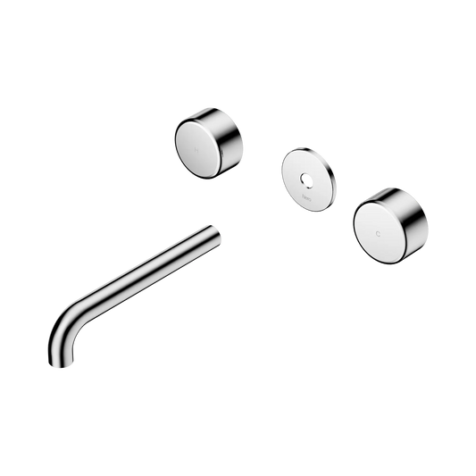 Serenity Wall Basin Set 185mm Spout With Metal Handle Trim Kit Only Chrome