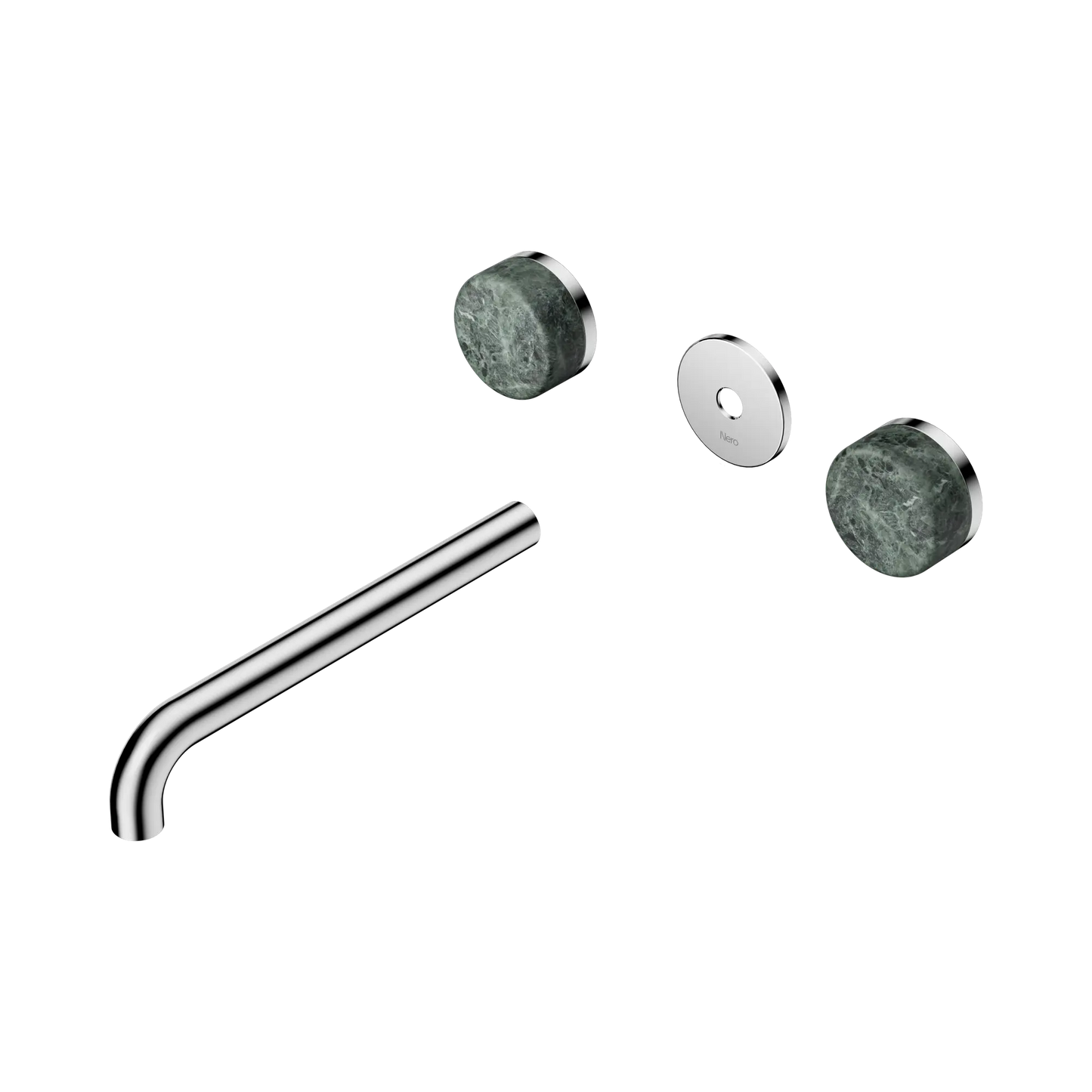 Serenity Wall Basin Set 220mm Spout With Verde Alpi Handle Trim Kit Only Chrome