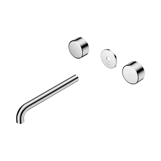 Serenity Wall Basin Set 220mm Spout With Metal Handle Trim Kit Only Chrome