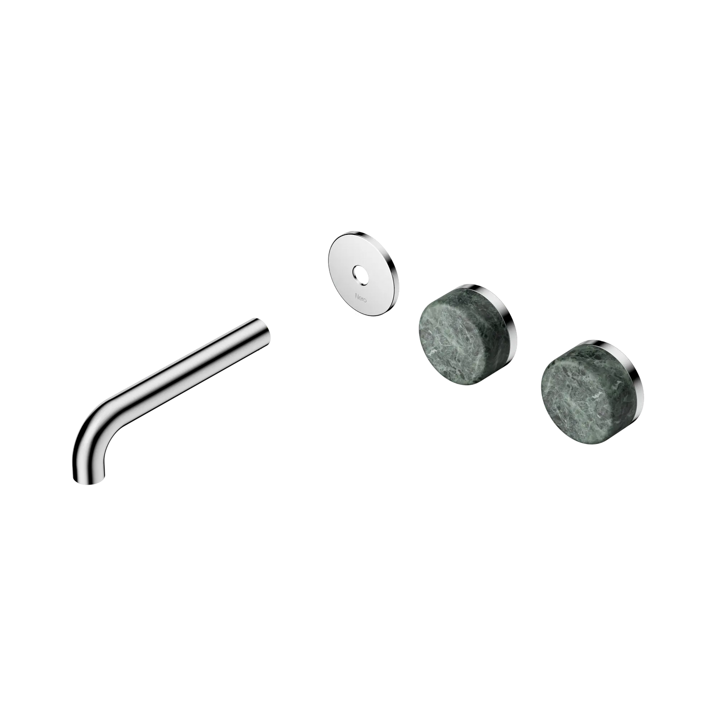 Serenity Wall Basin Set 160mm Offset Spout With Verde Alpi Handle Trim Kit Only Chrome