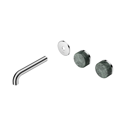 Serenity Wall Basin Set 160mm Offset Spout With Verde Alpi Handle Trim Kit Only Chrome