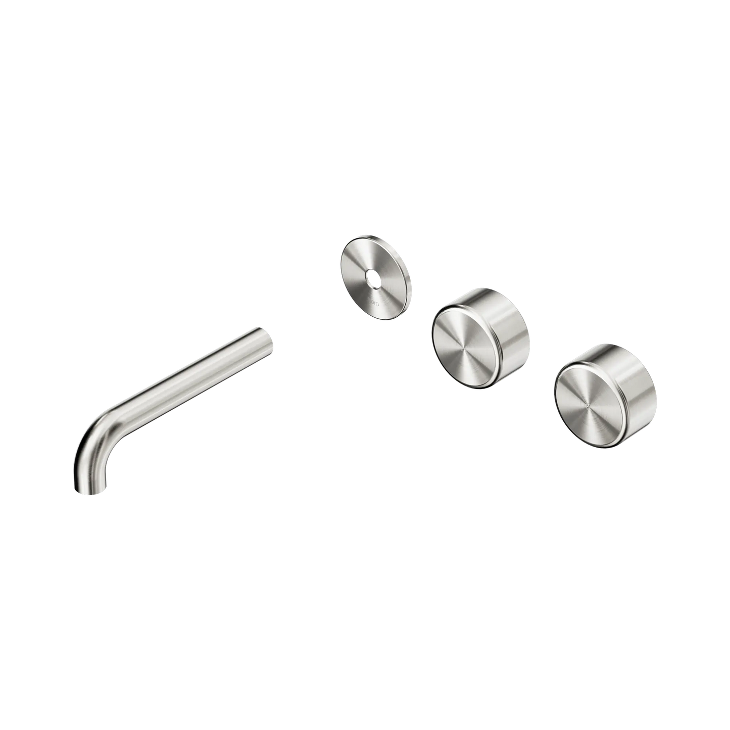 Serenity Wall Basin Set 160mm Offset Spout With Metal Handle Trim Kit Only Brushed Nickel