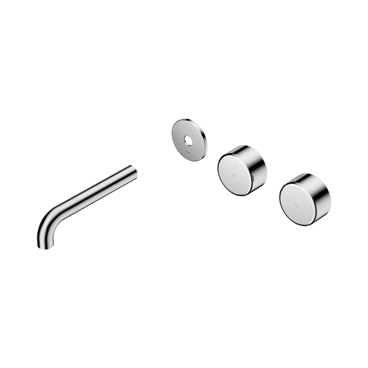 Serenity Wall Basin Set 160mm Offset Spout With Metal Handle Trim Kit Only Chrome