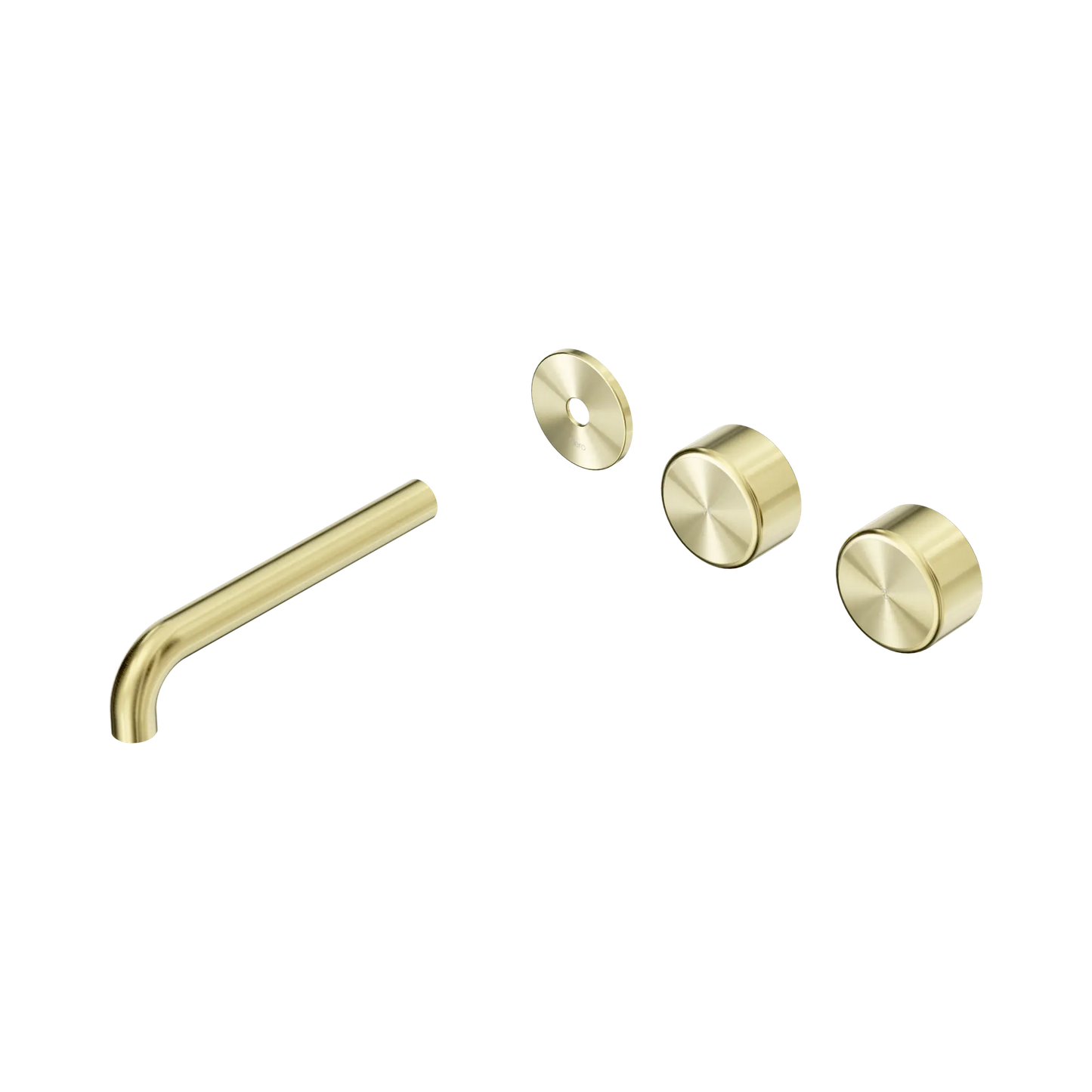 Serenity Wall Basin Set 185mm Offset Spout With Metal Handle Trim Kit Only Brushed Gold