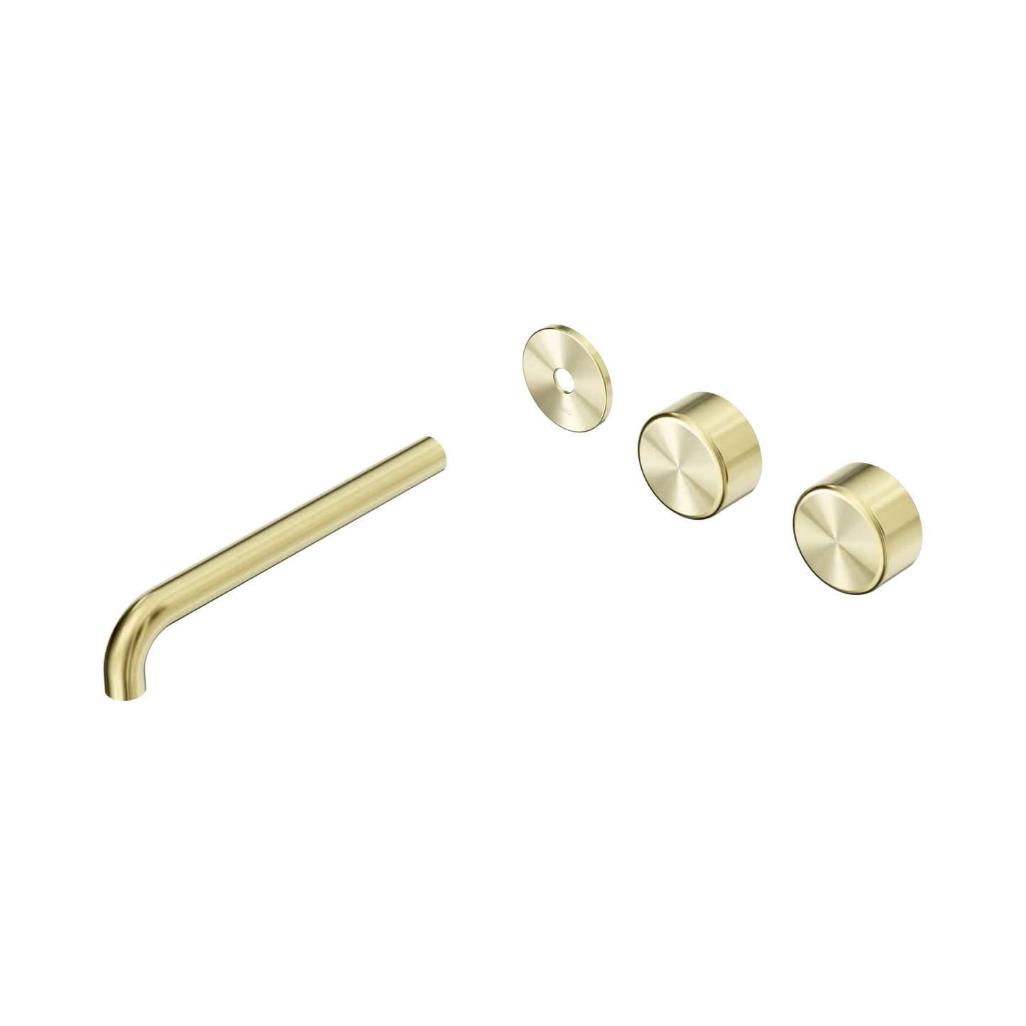 Serenity Wall Basin Set 220mm Offset Spout With Metal Handle Trim Kit Only Brushed Gold