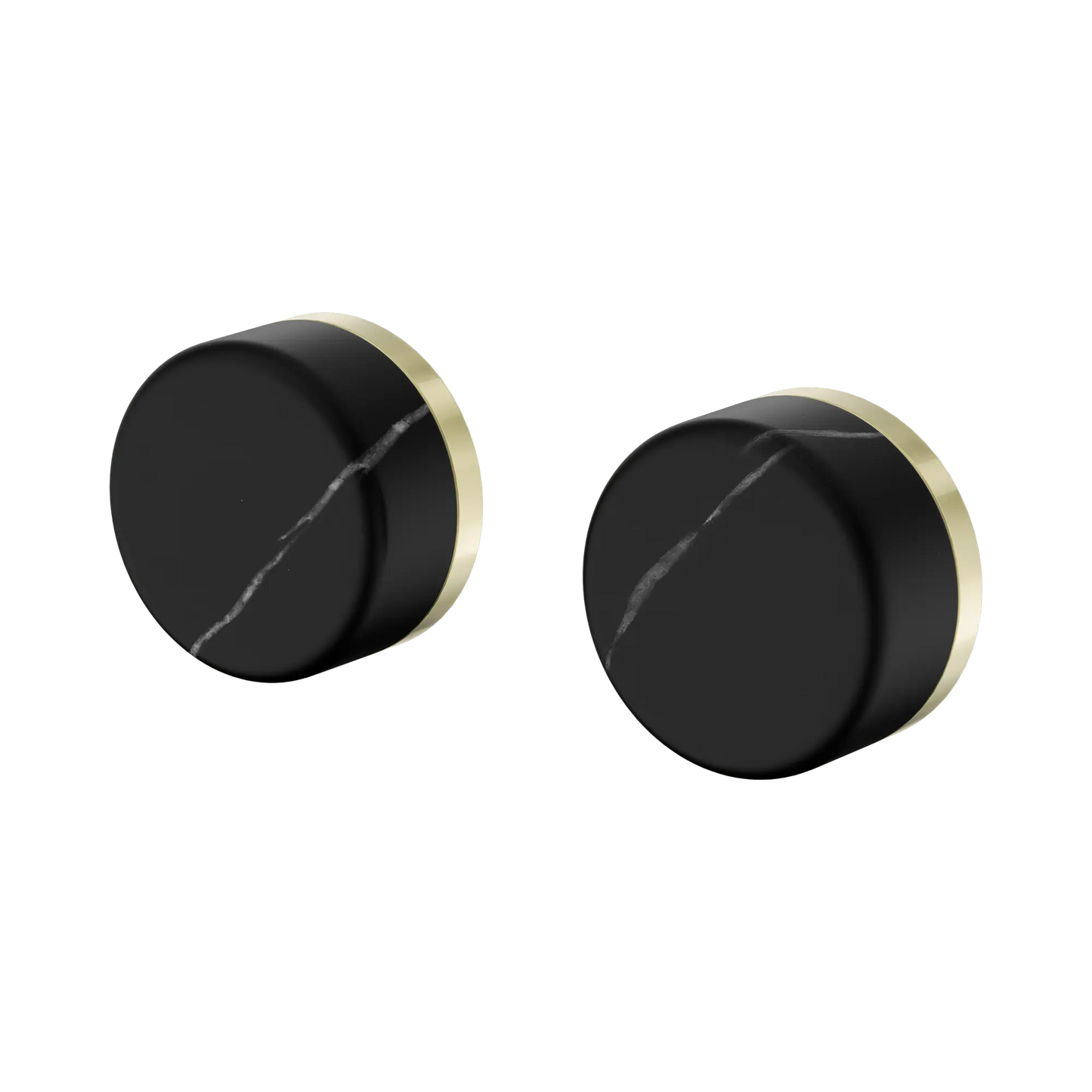 Serenity Wall Top Assembly With Marquina Black Handle Brushed Gold