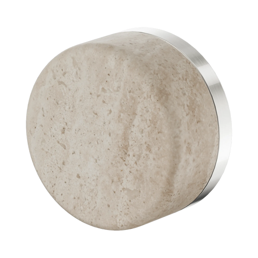 Serenity Progressive Shower Mixer With Rome Travertine Handle Brushed Nickel