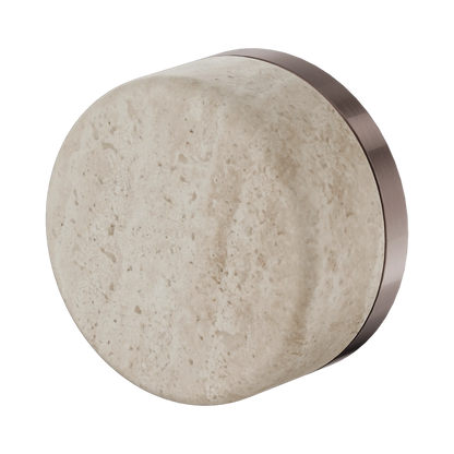 Serenity Progressive Shower Mixer With Rome Travertine Handle Brushed Bronze