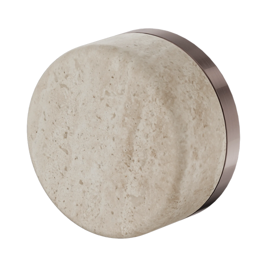 Serenity Progressive Shower Mixer With Rome Travertine Handle Brushed Bronze