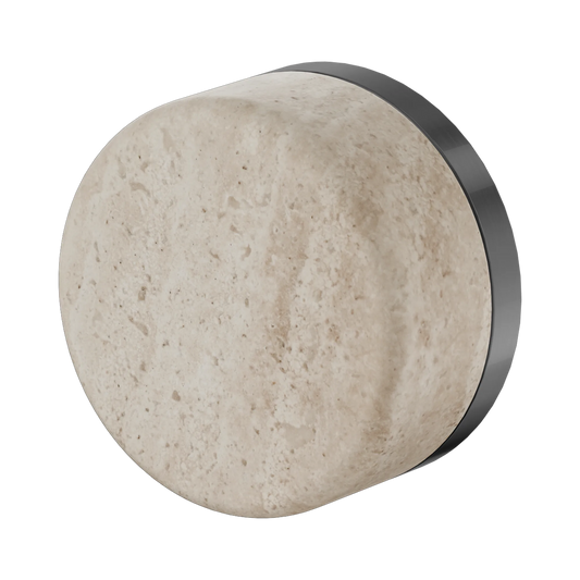 Serenity Progressive Shower Mixer With Rome Travertine Handle Gun Metal