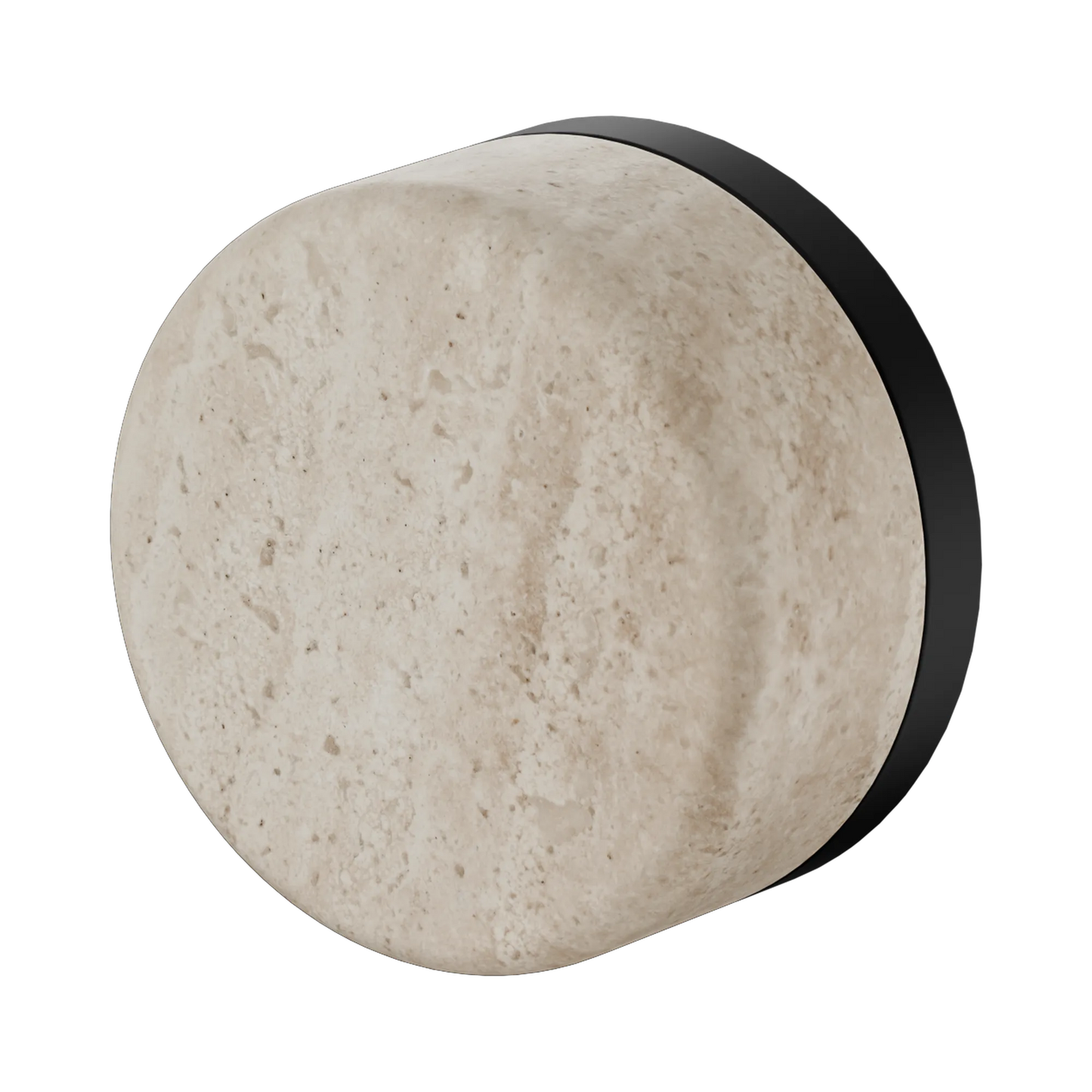 Serenity Progressive Shower Mixer With Rome Travertine Handle Matte Black