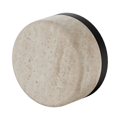 Serenity Progressive Shower Mixer With Rome Travertine Handle Matte Black
