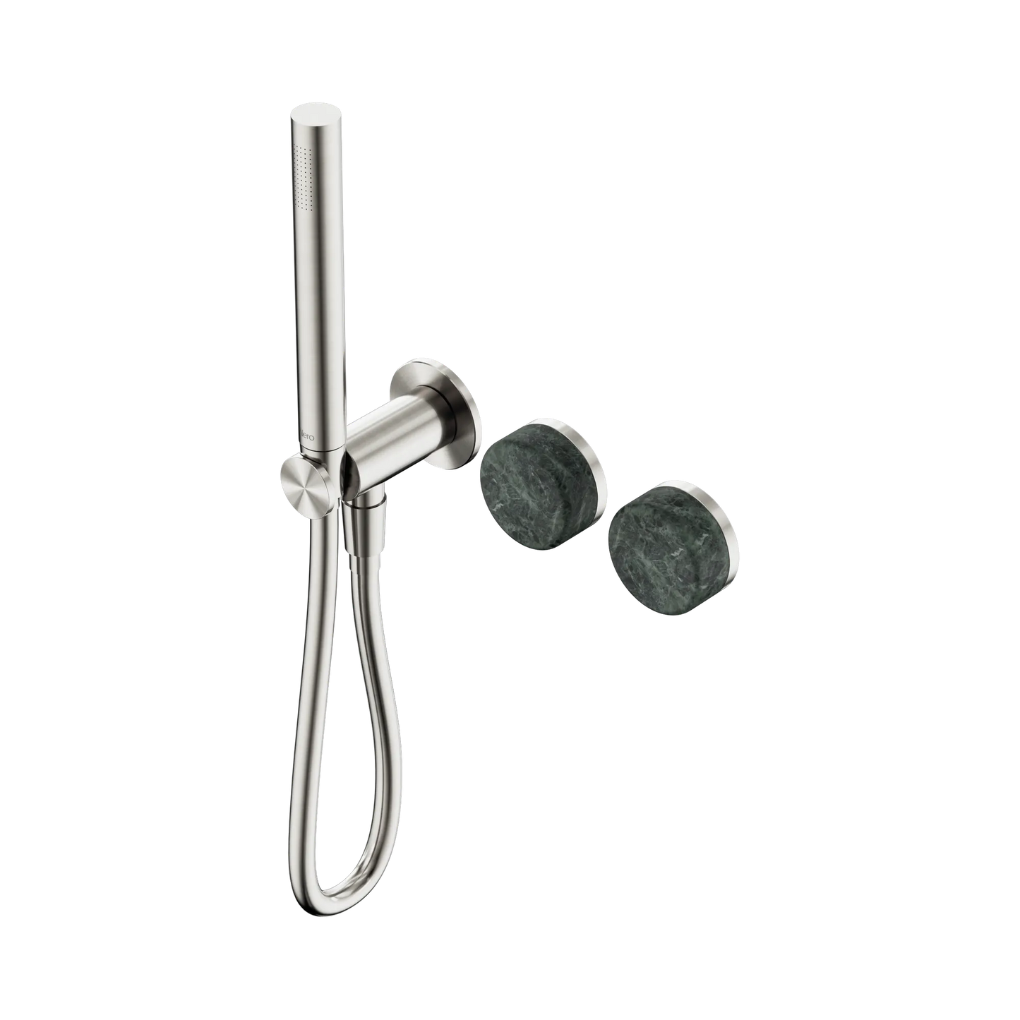 Serenity Progressive Shower System With Verde Alpi Handle And Slim Shower Brushed Nickel