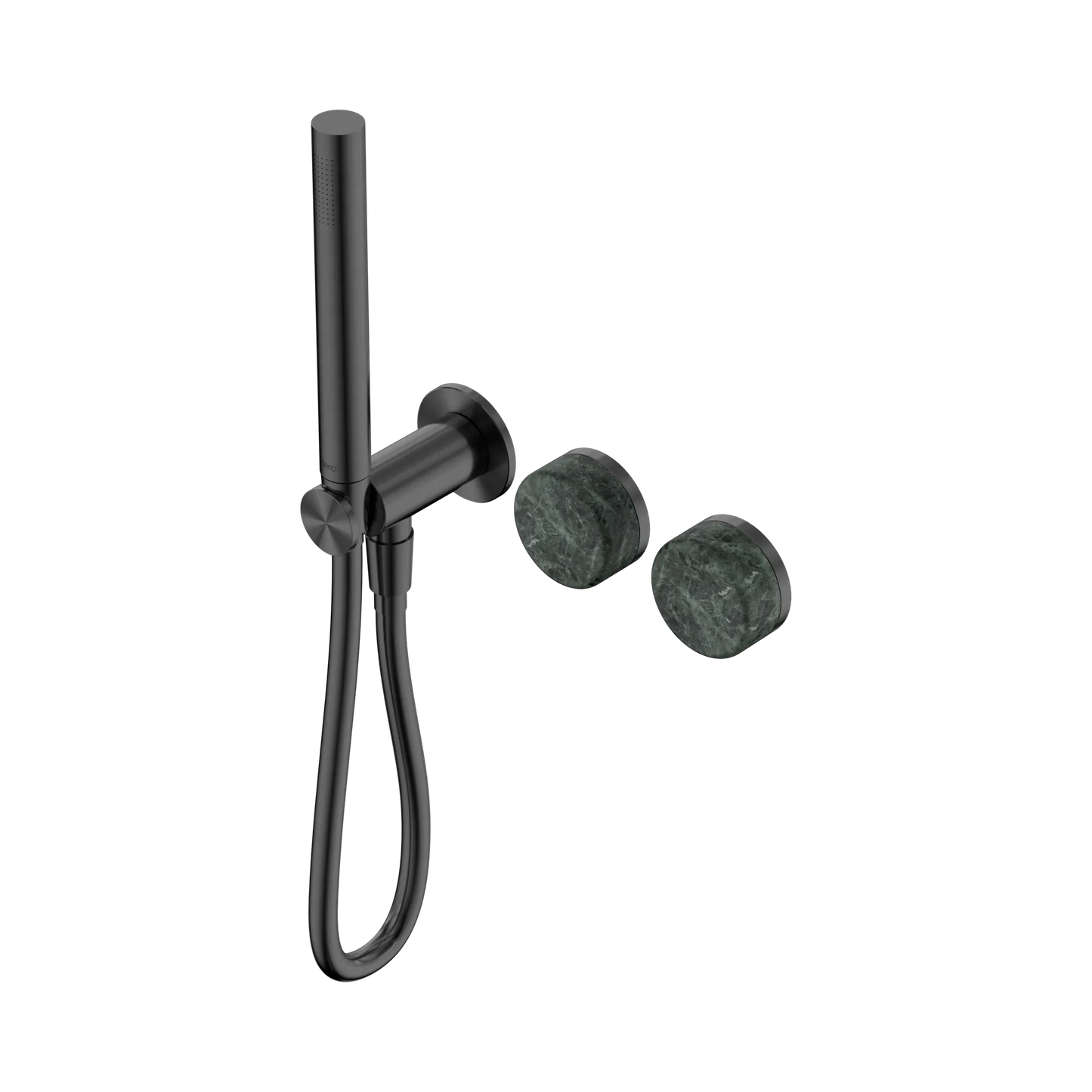 Serenity Progressive Shower System With Verde Alpi Handle And Slim Shower Gun Metal