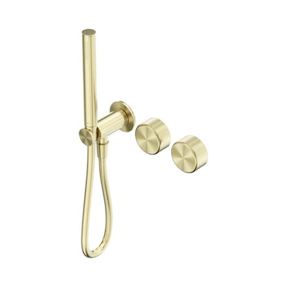 Serenity Progressive Shower System With Metal Handle And Slim Shower Brushed Gold