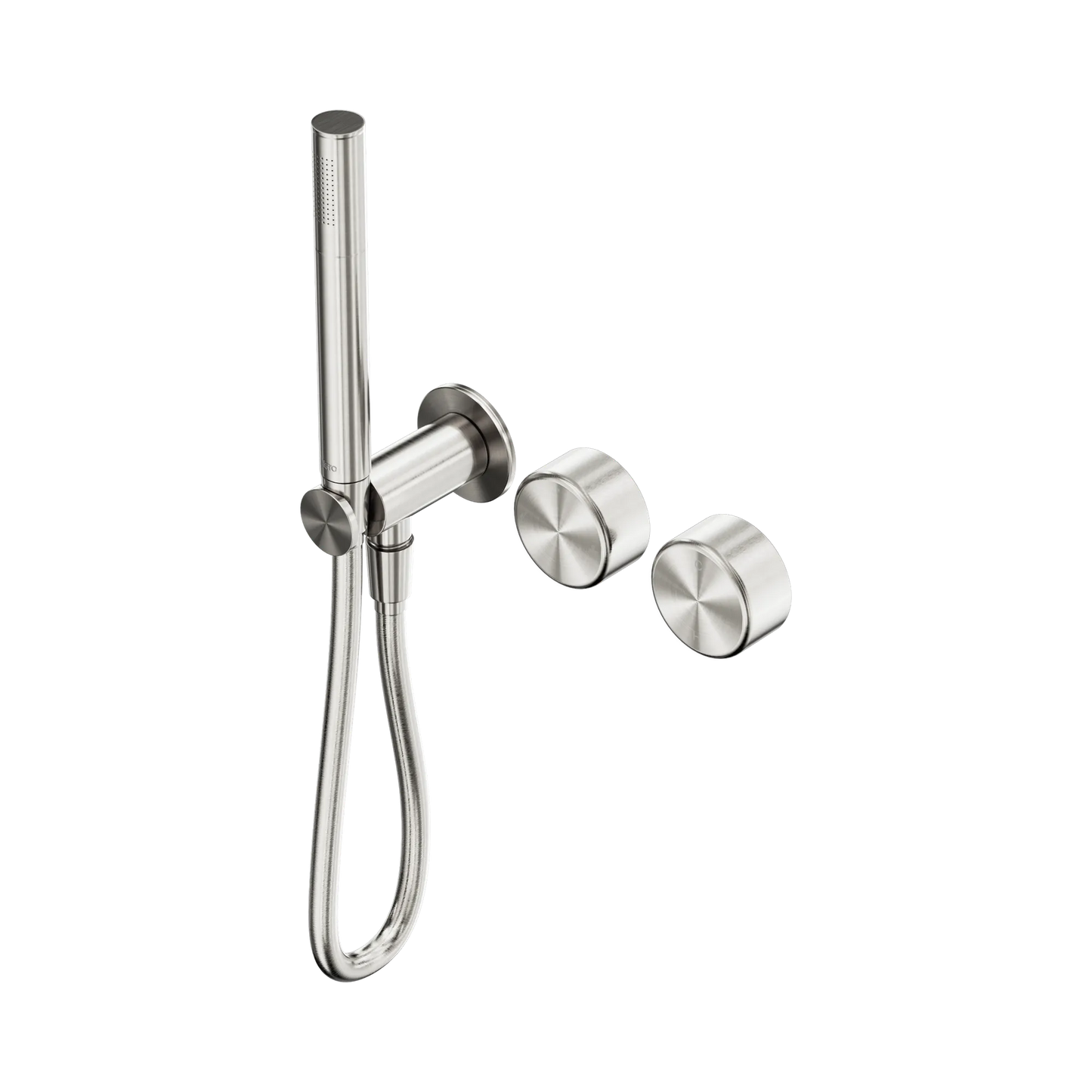 Serenity Progressive Shower System With Metal Handle And Slim Shower Brushed Nickel