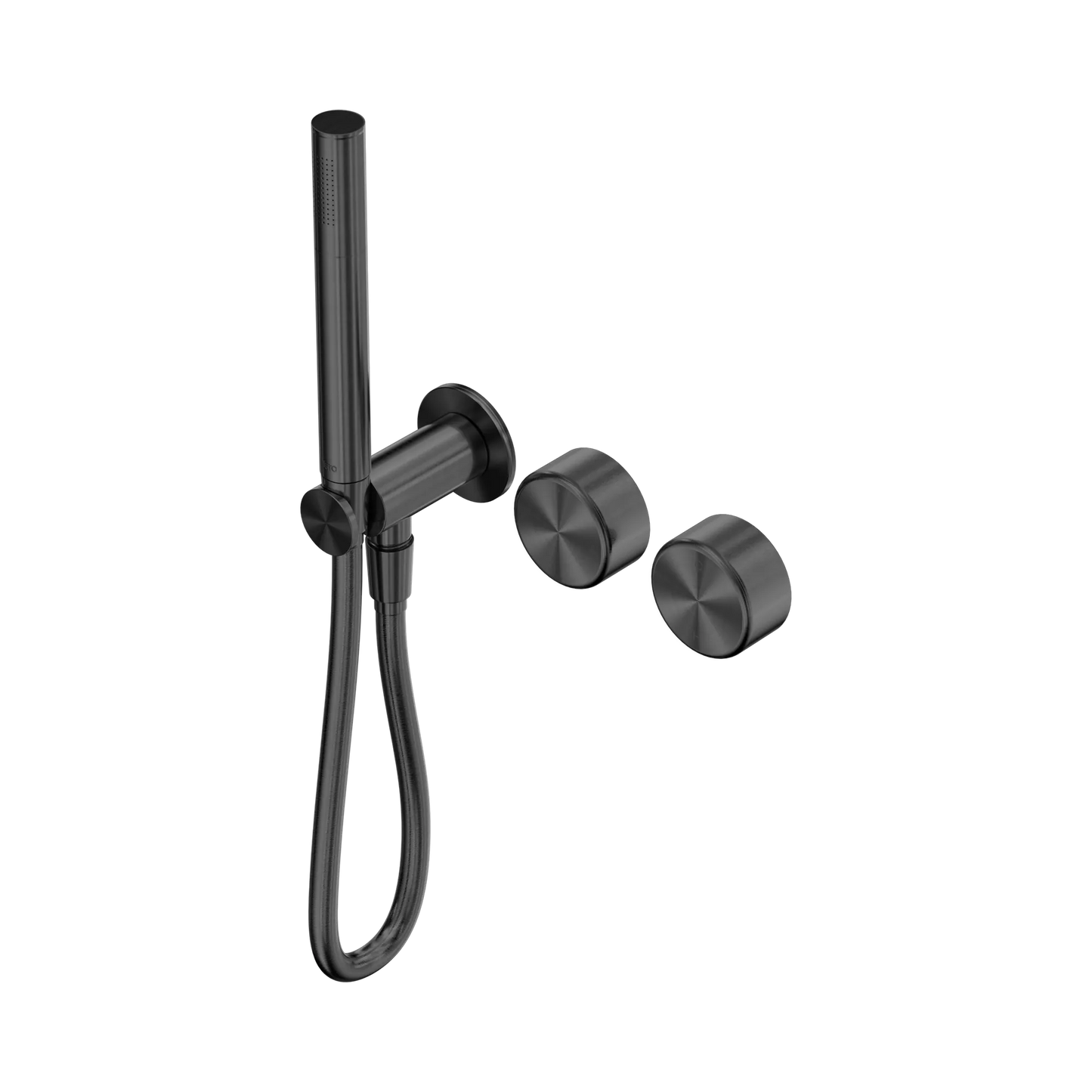 Serenity Progressive Shower System With Metal Handle And Slim Shower Gun Metal