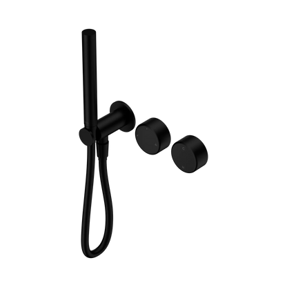 Serenity Progressive Shower System With Metal Handle And Slim Shower Matte Black