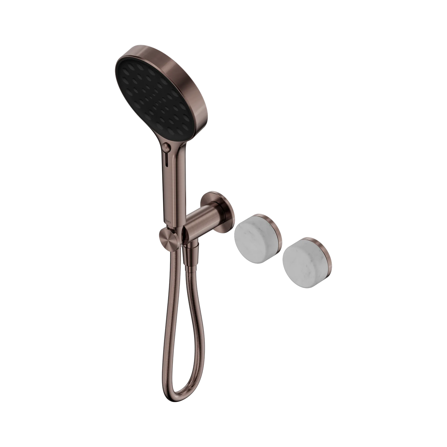 Serenity Progressive Shower System With Carrara Handle And Serenity Hand Shower Brushed Bronze