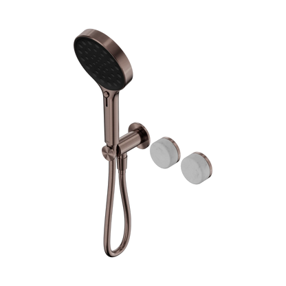 Serenity Progressive Shower System With Carrara Handle And Serenity Hand Shower Brushed Bronze