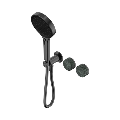Serenity Progressive Shower System With Verde Alpi Handle And Serenity Hand Shower Gun Metal
