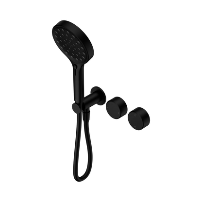 Serenity Progressive Shower System With Metal Handle And Serenity Hand Shower Matte Black