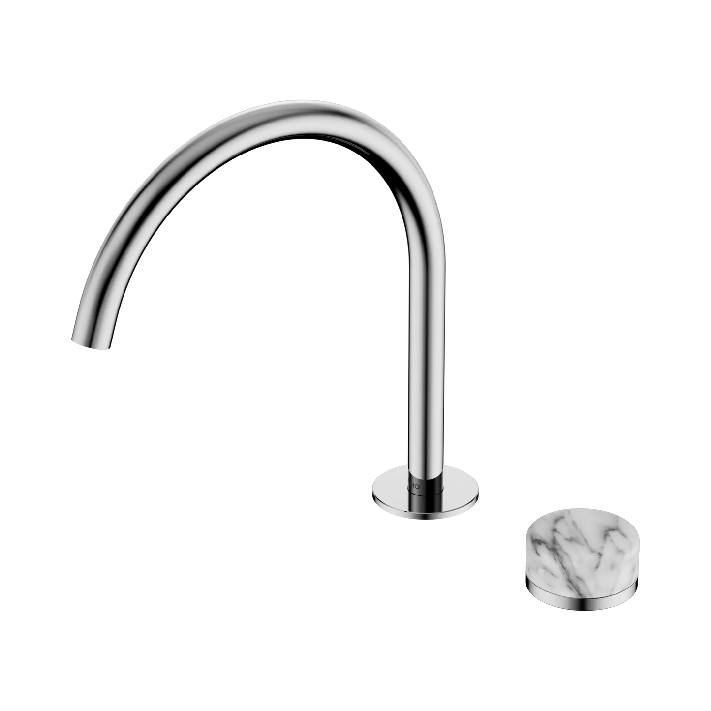 Serenity Progressive Bath/Kitchen Mixer Arc Spout With Arabescato Corchia Handle Chrome