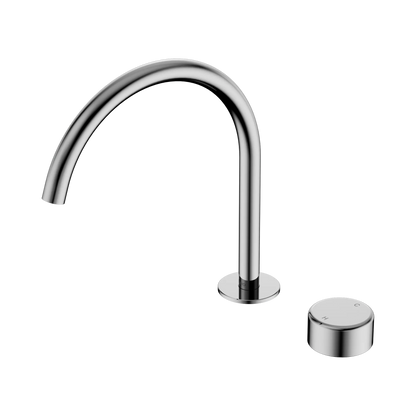 Serenity Progressive Bath/Kitchen Mixer Arc Spout With Metal Handle Chrome