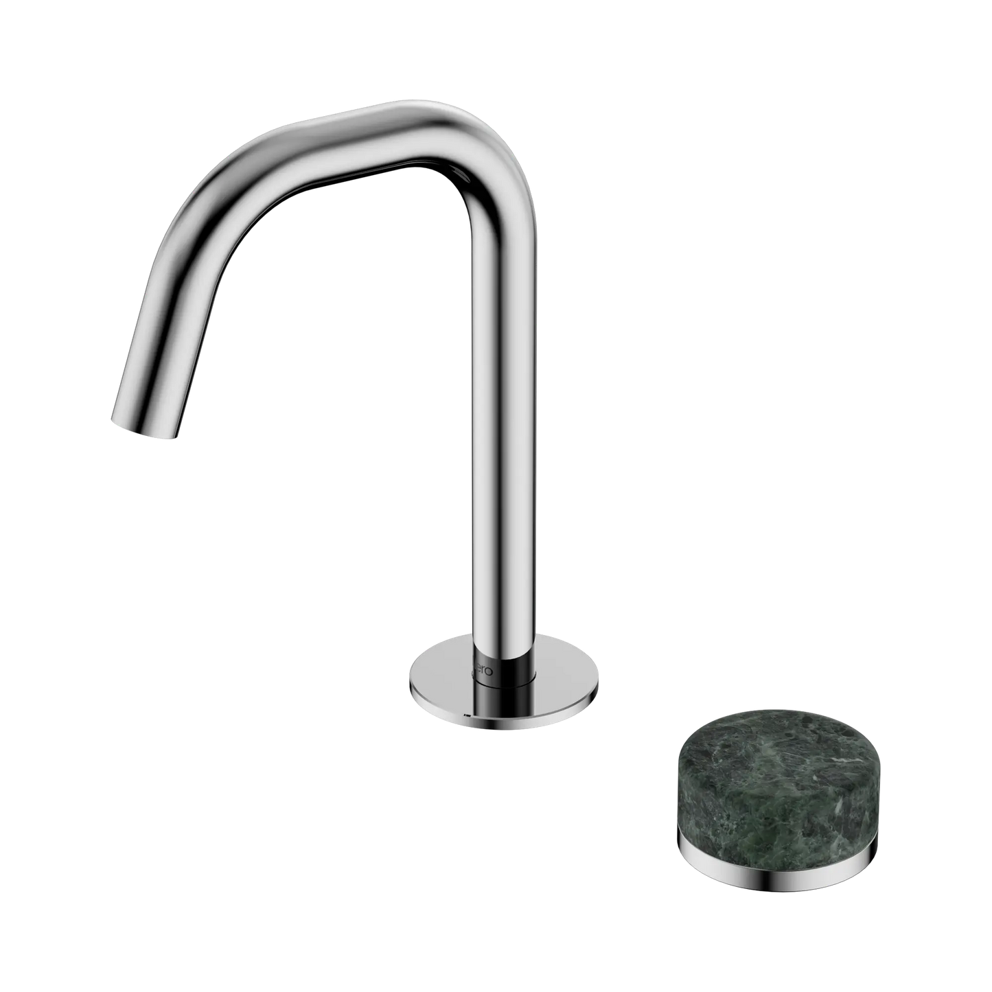 Serenity Progressive Basin Mixer Edge Spout With Verde Alpi Handle Chrome