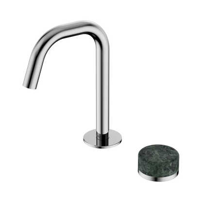 Serenity Progressive Basin Mixer Edge Spout With Verde Alpi Handle Chrome