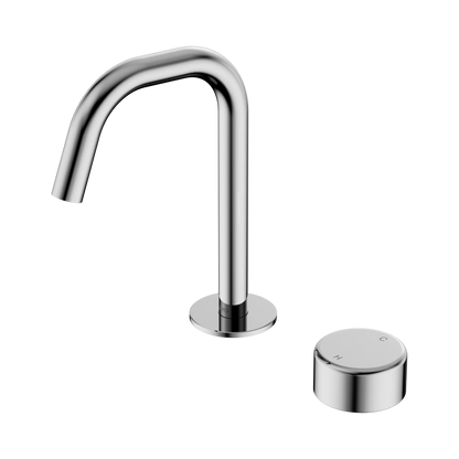 Serenity Progressive Basin Mixer Edge Spout With Metal Handle Chrome