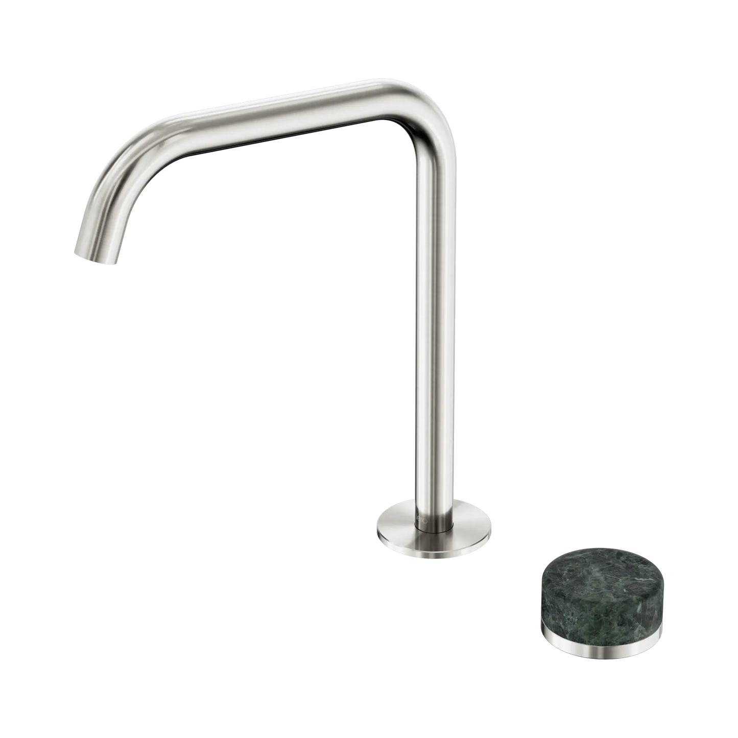 Serenity Progressive Bath/Kitchen Mixer Edge Spout With Verde Alpi Handle Brushed Nickel