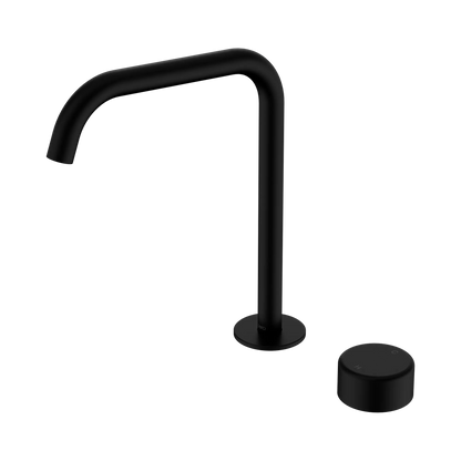 Serenity Progressive Bath/Kitchen Mixer Edge Spout With Metal Handle Matte Black