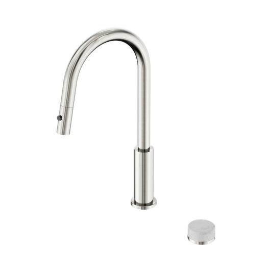 Serenity Progressive Pull Out kitchen Set With Carrara Handle Brushed Nickel