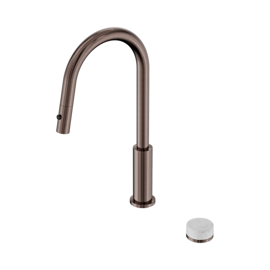 Serenity Progressive Pull Out kitchen Set With Carrara Handle Brushed Bronze