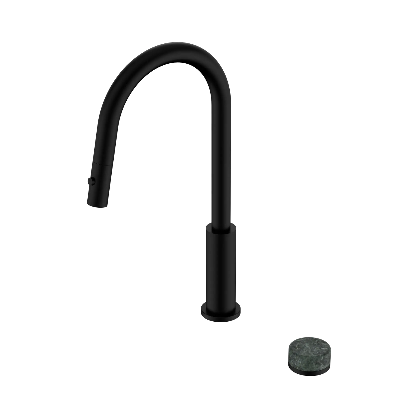 Nero Serenity Progressive Pull Out kitchen Mixer Set With Verde Alpi Handle Matte Black