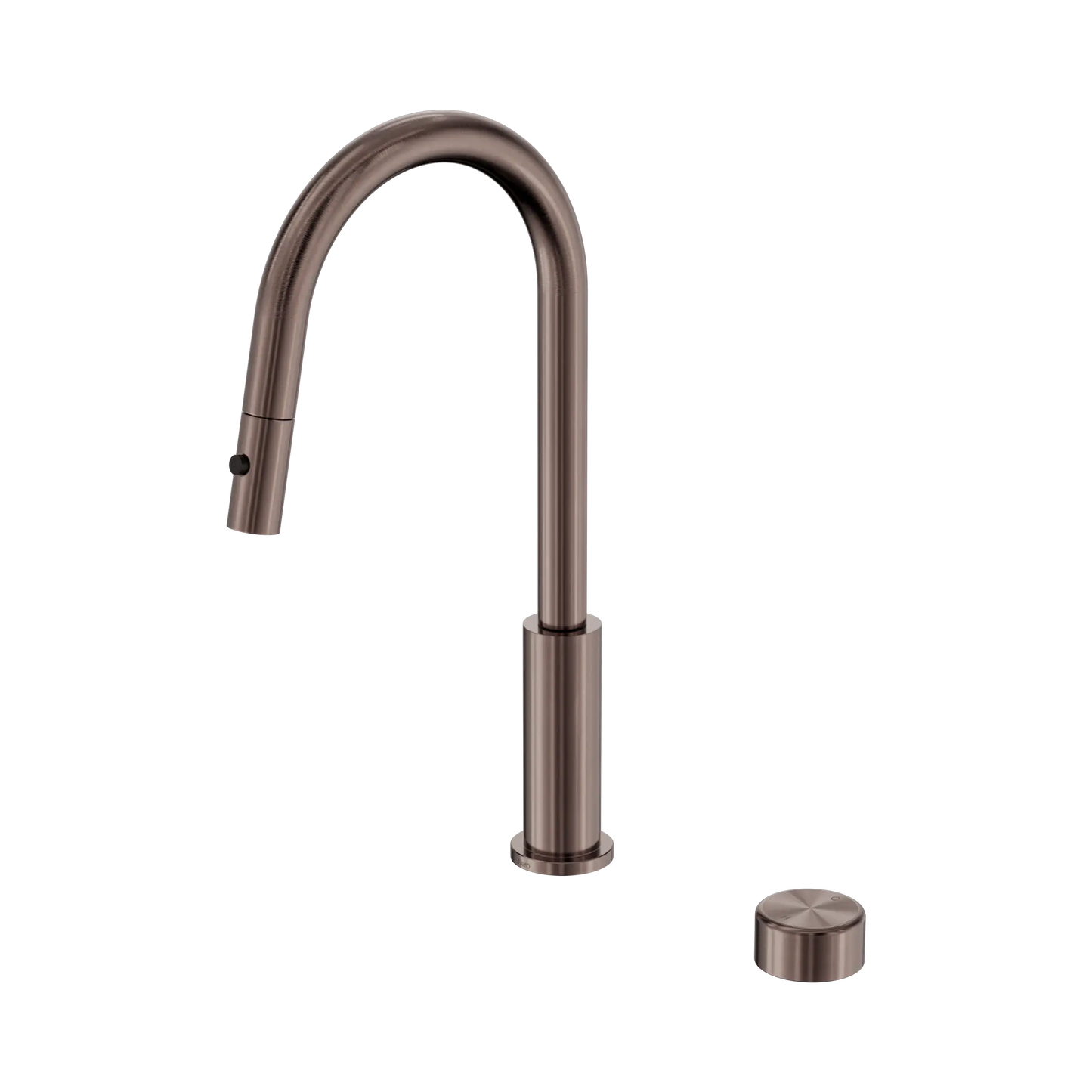 Nero Serenity Progressive Pull Out kitchen Mixer Set With Metal Handle Brushed Bronze