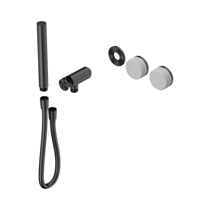 Serenity Progressive Shower System With Carrara Handle And Slim Shower Trim Kit Only Gun Metal