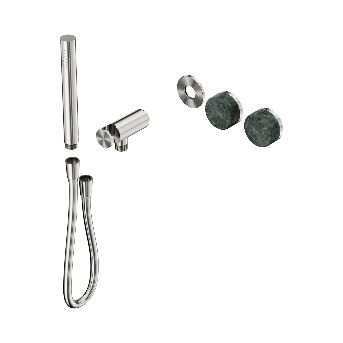 Serenity Progressive Shower System With Verde Alpi Handle And Slim Shower Trim Kit Only Brushed Nickel