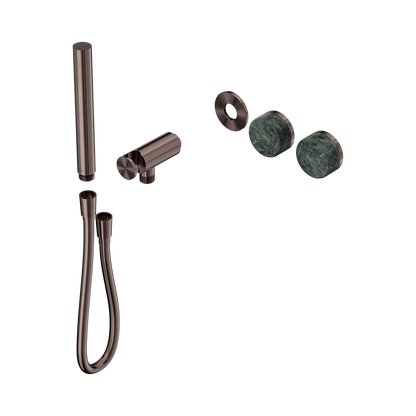 Serenity Progressive Shower System With Verde Alpi Handle And Slim Shower Trim Kit Only Brushed Bronze