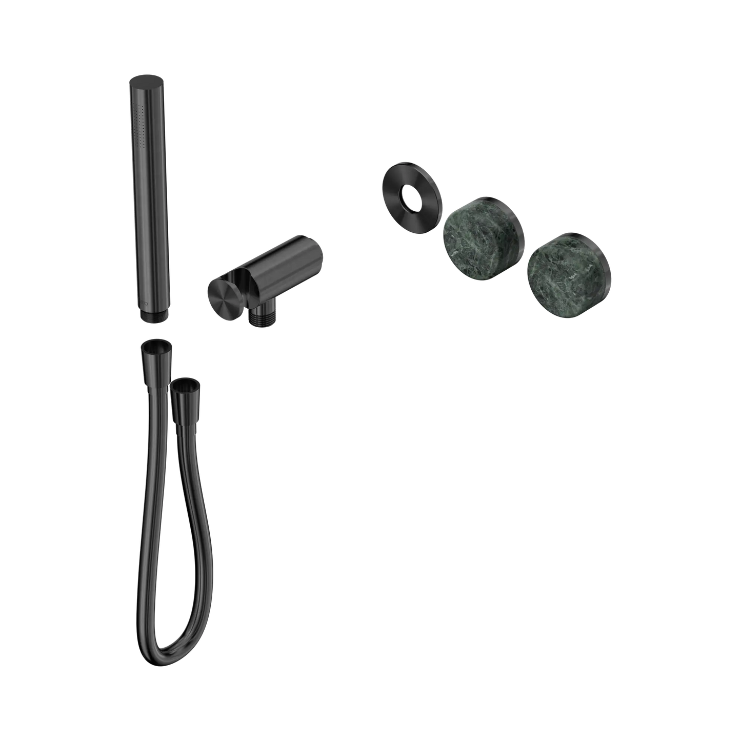 Serenity Progressive Shower System With Verde Alpi Handle And Slim Shower Trim Kit Only Gun Metal