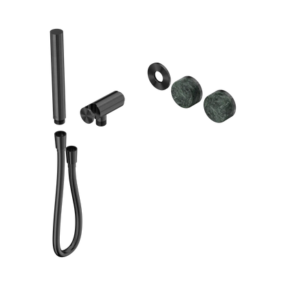 Serenity Progressive Shower System With Verde Alpi Handle And Slim Shower Trim Kit Only Gun Metal