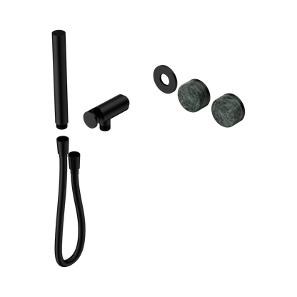 Serenity Progressive Shower System With Verde Alpi Handle And Slim Shower Trim Kit Only Matte Black