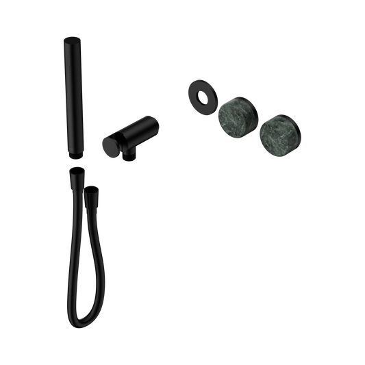 Serenity Progressive Shower System With Verde Alpi Handle And Slim Shower Trim Kit Only Matte Black