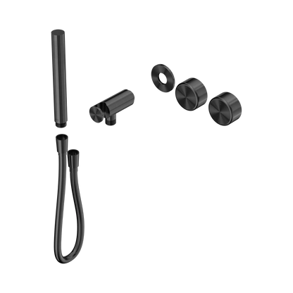 Serenity Progressive Shower System With Metal Handle And Slim Shower Trim Kit Only Gun Metal
