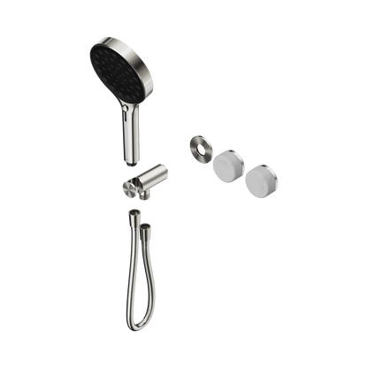 Serenity Progressive Shower System With Carrara Handle And Serenity Hand Shower Trim Kit Only Brushed Nickel