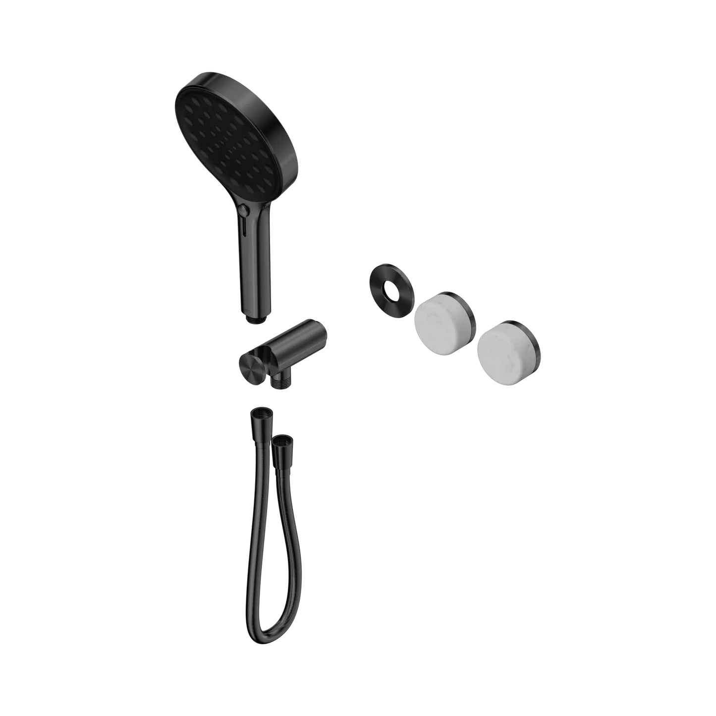 Serenity Progressive Shower System With Carrara Handle And Serenity Hand Shower Trim Kit Only Gun Metal